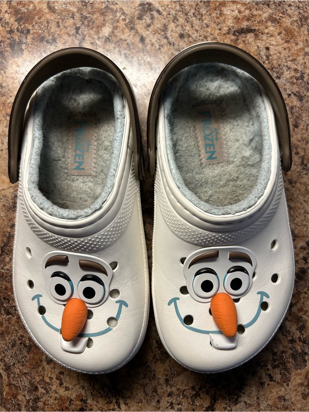 CROCS Disney Olaf Kids' White Clogs Child Size 12